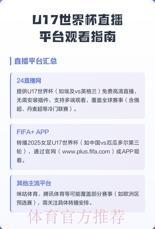 观看世界杯精彩赛事直播的平台推荐